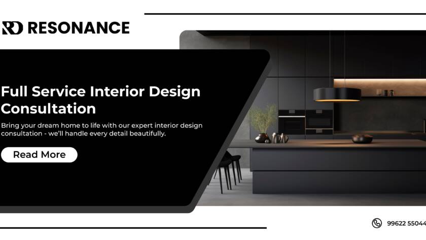 Modern kitchen interior showing elegant style by interior design services in Chennai