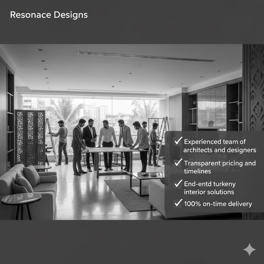 Resonance Designs in Chennai offering creative and modern interior design solutions