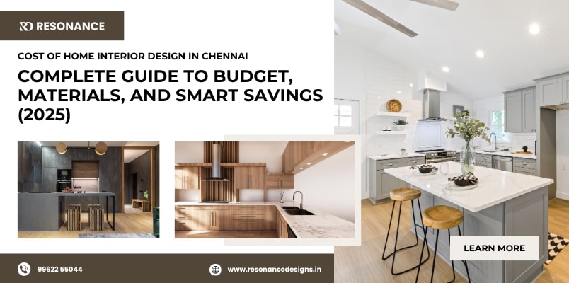 Modern kitchen and home interiors showing stylish home interior design in Chennai.