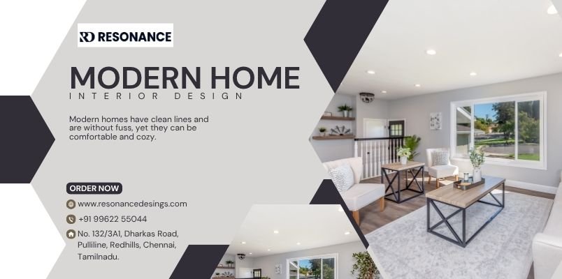 Modern Home Interior Design Ad with Minimal Living Room Style
