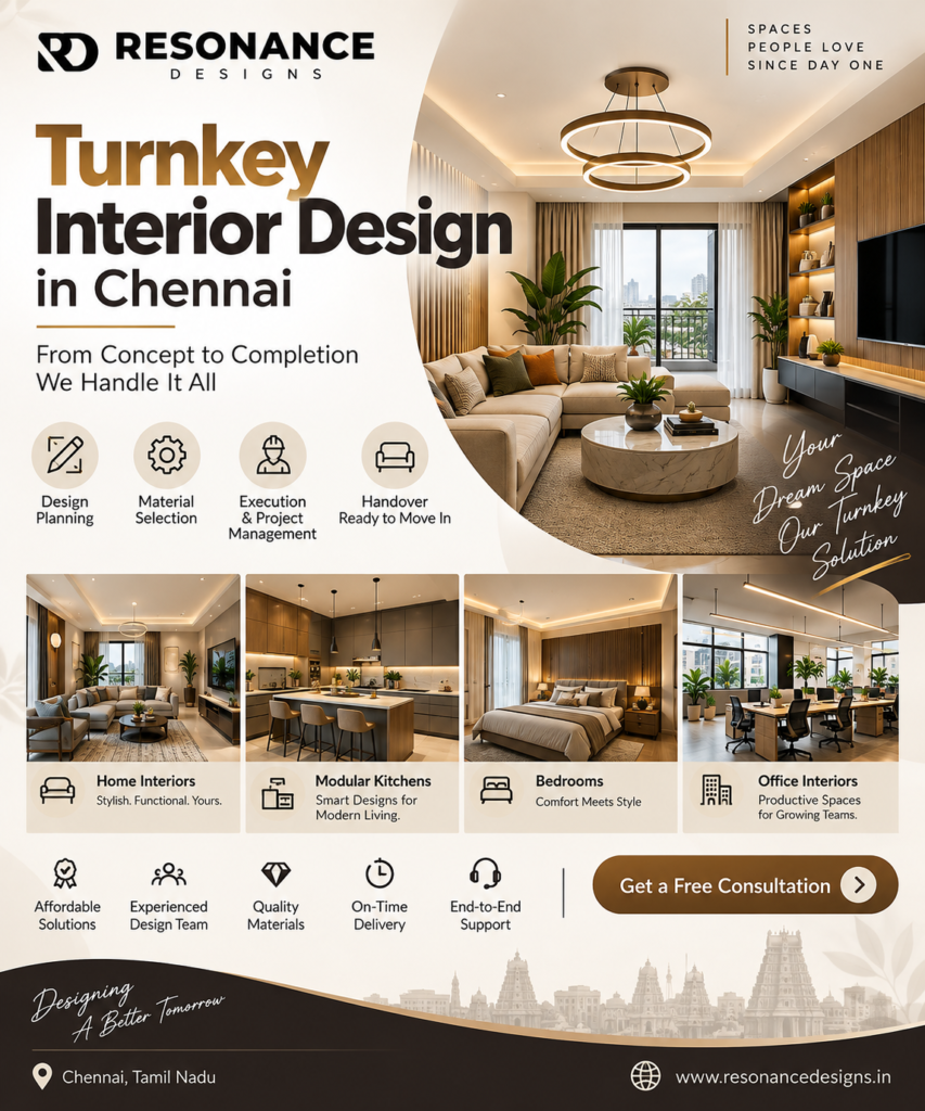 Best Interior And Turnkey Construction Company in chennai | Resonance Designs , Chennai 
